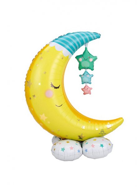Moon and Stars Airloonz Decoration Balloon Set